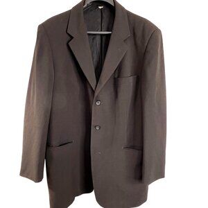 Claiborne Mens Black 2-Button Suit Jacket Blazer 46R  Classic Fit